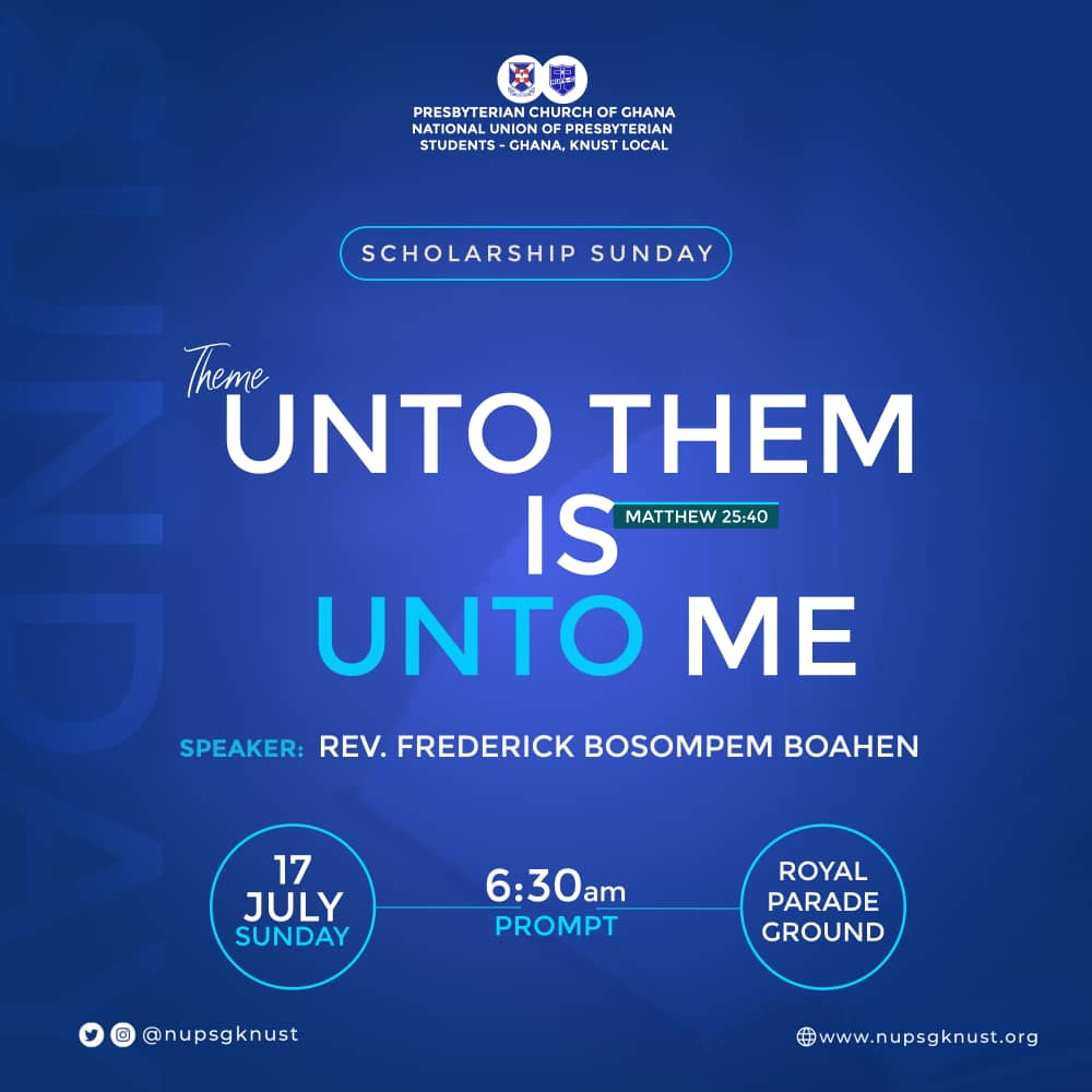 Scholarship Sunday(Unto them is unto me) - 22’